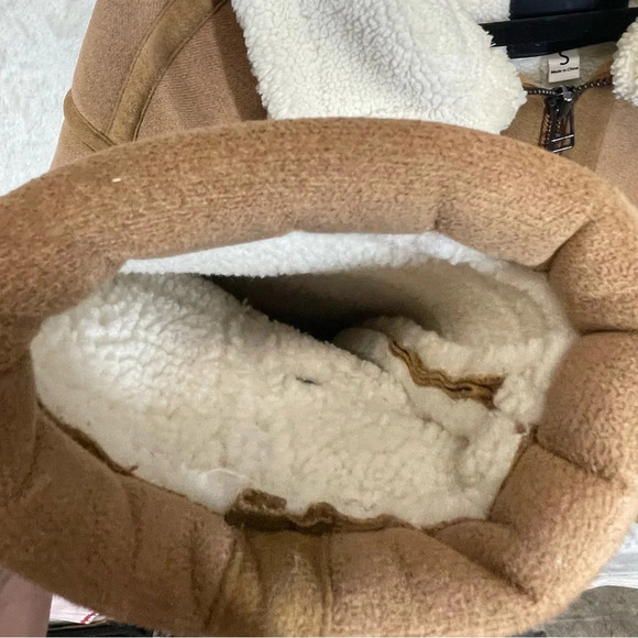 Blank NYC Snowed In Faux Fur Lined Jacket men’s small - Picture 6 of 14